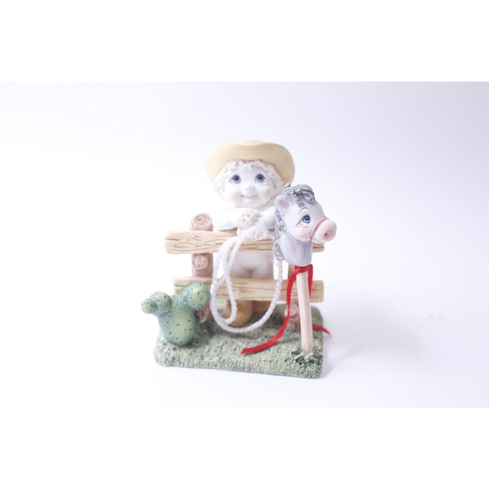 Dreamsicles, Saddle Up, Cowboy Cherub Angel, Figurine, Kristin Haynes, 1999